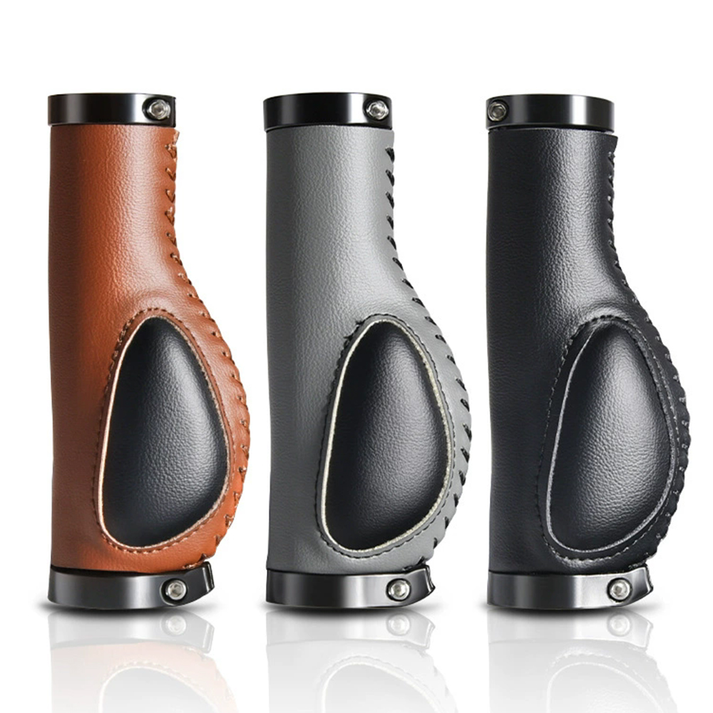Mtb Grip Lock On - Leather Bicycle Grips Liquid Silicone MTB