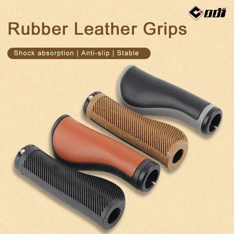 Mtb Grip Lock On - ODI EL13 MTB Retro Leather Grips