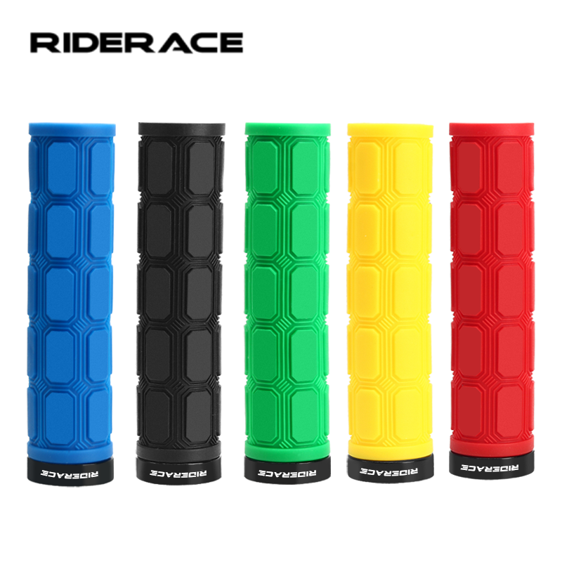 Mtb Grip Lock On - RIDERACE Bicycle Handle Bar Cover Rubber