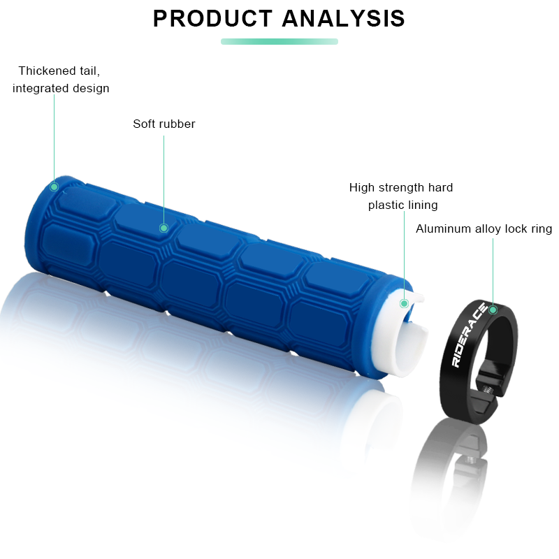 RIDERACE Bicycle Handle Bar Co - Mtb Grip Lock On review and price